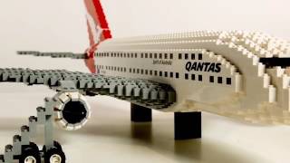 Qantas A380 built with LEGO [upl. by Moule]