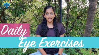 Eye Exercises to improve Eyesight and Vision  Daily Yoga for Eyes Part 1  Yogalates with Rashmi [upl. by Assil]