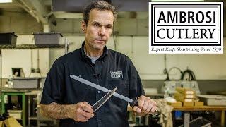 How To Sharpen A Knife by Knife Sharpening Expert Robert Ambrosi [upl. by Kallman]