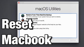 How to Reset a Macbook Air to Factory Settings [upl. by Reynard786]