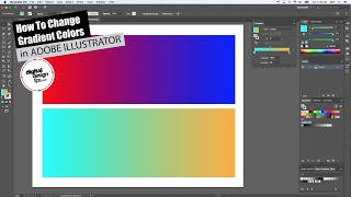 How to Change Gradient Colors in Adobe Illustrator [upl. by Ellmyer568]