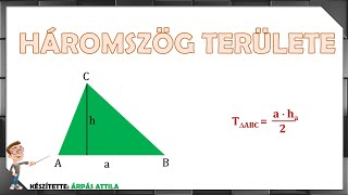 HÁROMSZÖG TERÜLETE A DERÉKSZÖGŰ KOORDINÁTARENDSZERBEN [upl. by Jecho]