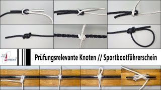 Prüfungsrelevante Knoten Sportbootführerschein [upl. by Henebry]