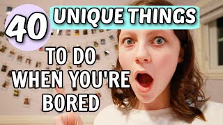 40 Actual FUN Things to do When Youre Bored At Home  Bethany G [upl. by Naarah]