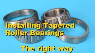 Installing Tapered Roller bearings  the right way  Part 1 [upl. by Nekcarb]