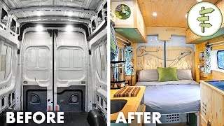 FULL DIY VAN BUILD from Start to Finish  Our Epic Van Life Conversion [upl. by Enrobialc]