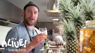 Brad Makes a Fermented Mexican Pineapple Drink Tepache  Its Alive  Bon Appétit [upl. by Asilla]