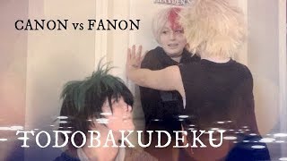 TODOBAKUDEKU  Canon VS Fanon  My Hero Academia Cosplay Skit [upl. by Enyahs427]