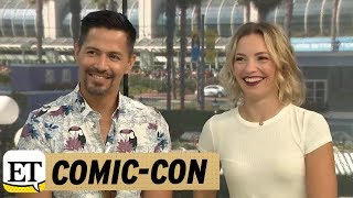 Jay Hernandez and Perdita Weeks Talk Magnum PI  ComicCon 2018 [upl. by Pestana]