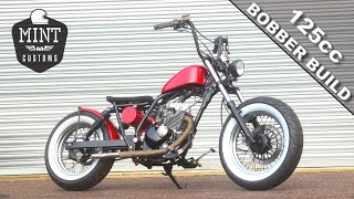 Suzuki 125cc Bobber Full Build quotQuick Flipsquot Mint Customs [upl. by Matta]