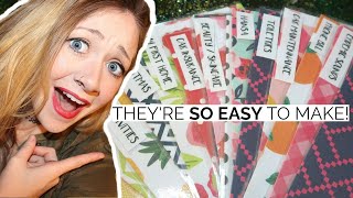 DIY CASH ENVELOPES  Laminated Wallet Safe Dave Ramsey  Laci Jane [upl. by Allcot26]