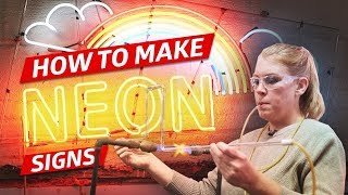 How Neon Signs Are Made for Restaurants — How to Make It [upl. by Nnayhs870]