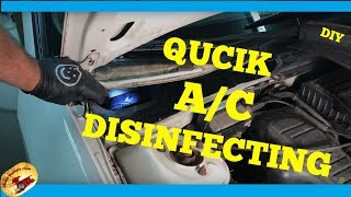 SIMPLE Way To DISINFECT a Cars AIR CONDITIONING [upl. by Anaujik]