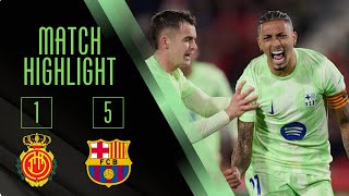 RCD Mallorca vs FC Barcelona Highlights LaLiga 2425 Match [upl. by Kruse]