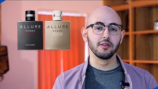 Chanel Allure Homme vs Sport v Eau Extreme v Edition Blanche v Cologne  Mens Fragrance Review 2021 [upl. by Enyaz]