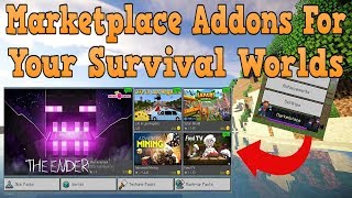 How To Download Minecraft Marketplace Addons For Your Survival World [upl. by Hankins]