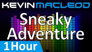 Kevin MacLeod Sneaky Adventure 1 HOUR [upl. by Modeerf]