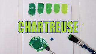 How To Make Chartreuse Color Acrylic Paint Fast and Easy [upl. by Sorac827]