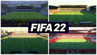 FIFA 22  All New Official Stadiums Gameplay [upl. by Amye]