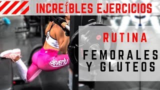 RUTINA PARA FEMORALES Y GLUTEOS  INCREÍBLES EJERCICIOS [upl. by Ahsirhcal56]