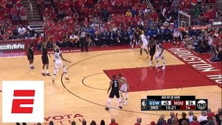 All 27 straight missed Rockets 3pointers during Game 7 vs Warriors  ESPN [upl. by Tristam]