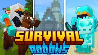 BEST Survival Addons for MCPE 120 [upl. by Urquhart]