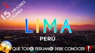 LIMA PERÚ  15 MEJORES LUGARES TURÍSTICOS que DEBES VISITAR [upl. by Hnil]