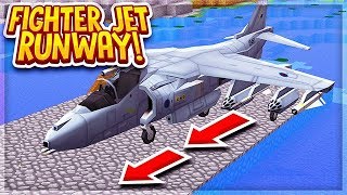 I made a FIGHTER JET RUN WAY  Modded Factions [upl. by Drona156]