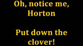 quotNotice Me Hortonquot from Seussical karaokeinstrumental [upl. by Arrait462]