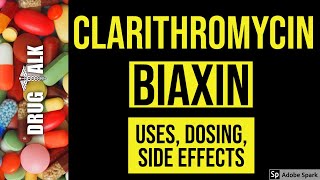 Clarithromycin Biaxin Nursing Drug Card Simplified  Pharmacology [upl. by Trebreh615]