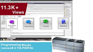 LESSON2 Programming Blocks in TIA PORTAL [upl. by Tillinger]