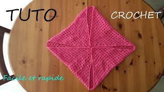 TUTO CROCHET Comment faire des carrés 👍 ❤️ [upl. by Akinit713]