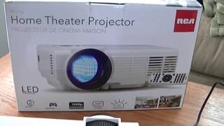 RCA Home Theater Projector RPJ116 Part I  Setup and Handson [upl. by Eltsryk]