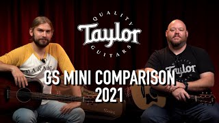 Taylor GS Mini Comparison 2021  Rosewood Mahogany Koa Koa Plus [upl. by Eba]