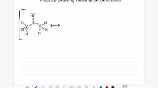 15 Practice drawing resonance structures [upl. by Atteynod154]