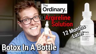 THE ORDINARY ARGIRELINE SOLUTION  12 Months later  The Ordinary Argireline 10 Review [upl. by Lyns]