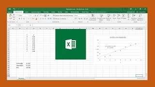 Regressão linear simples no Microsoft Excel [upl. by Waddington]