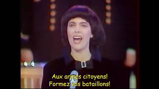 La Marseillaise  Mireille Mathieu  lyrics [upl. by Season]