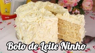 Bolo de Leite Ninho  Como Fazer Bolo de Leite Ninho  Cakepedia [upl. by Ferdinand]