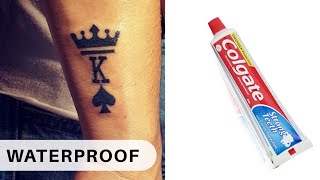 How To Make Temporary Tattoo WATERPROOF [upl. by Eydnarb934]