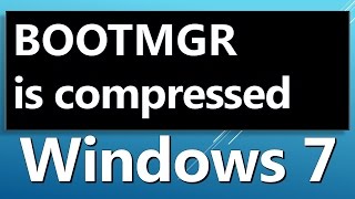 BOOTMGR is Compressed HOW TO FIX  system recovery [upl. by Notnil968]