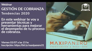 Webinar 10 Gestión de Cobranza [upl. by Hayotal]