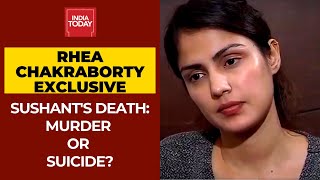 Sushant Singh Rajput Death Case Was It Suicide Or Murder Rhea Chakraborty Responds To Rajdeep [upl. by Juieta]