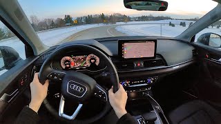 2021 Audi Q5 Premium Plus 45  POV First Impressions [upl. by Heyer]