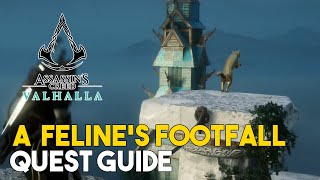 Assassins Creed Valhalla A Felines Footfall Quest Guide Cat Location [upl. by Nad]