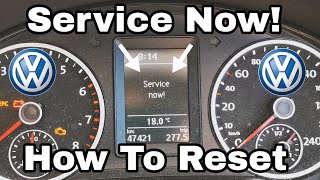 Service Now Warning Reset  VW Tiguan  How To DIY [upl. by Nytsirt252]