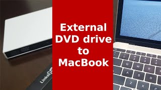 Correctly connecting an external CDDVD drive to a MacBook [upl. by Nomzed414]