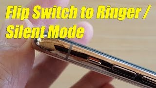 iPhone 11 How to Quickly Flip the Switch to Ringer  Silent Mode [upl. by Nairadal]