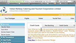 Online Train Ticket Booking via IRCTC [upl. by Barboza]