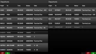 Airport Flight Information Display FID [upl. by Trinette178]